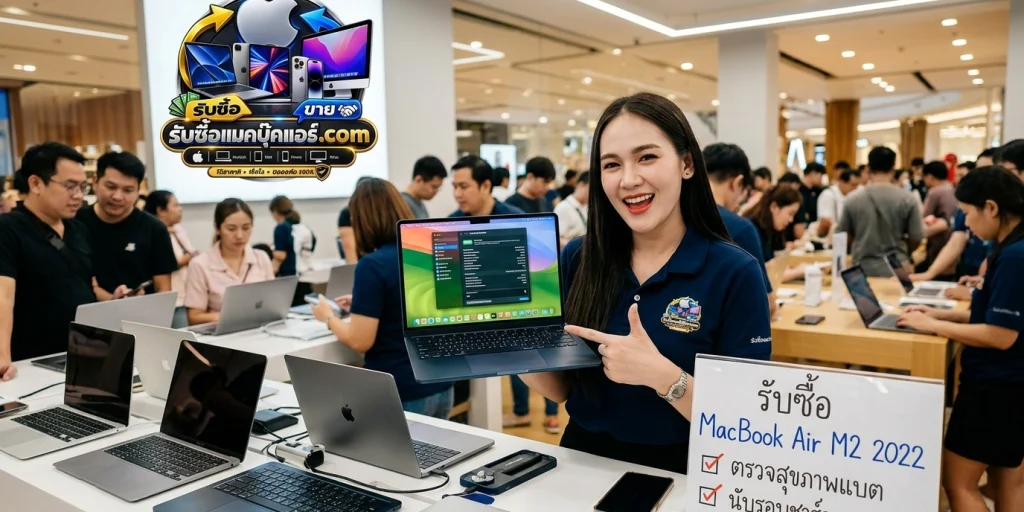 ภาพประกอบบทความ ขาย MacBook Air M2 2022 เตรียมอัปเกรดเครื่องใหม่ ตรวจสุขภาพแบตเตอรี่และรอบเครื่องให้พร้อมส่งต่อ
